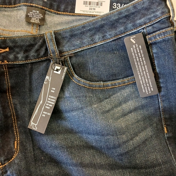 ana Low Rise Bootcut Dark Wash Denim Jeans Size 16 - Picture 6 of 11